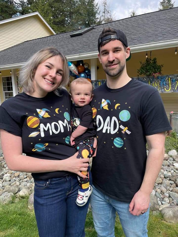 Mom & Dad Space Shirts
