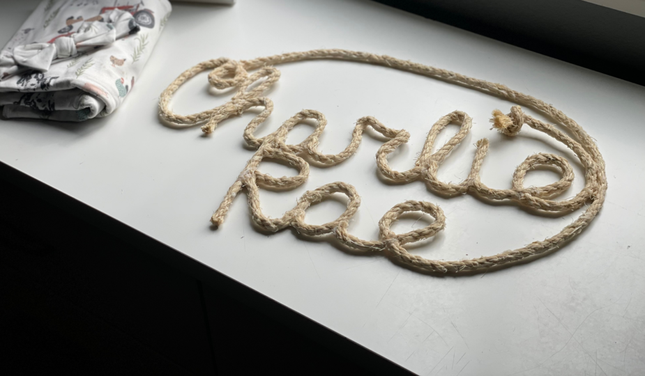 How to Make a DIY Rope Name Sign